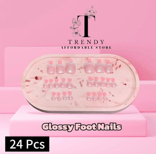 Glossy Toe Nails