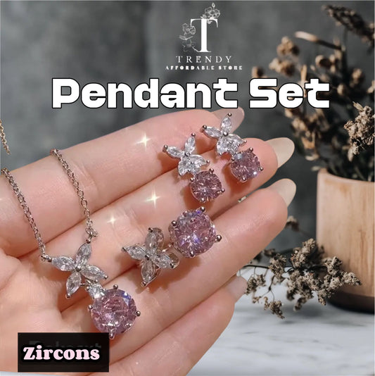 Zircon Pendant Set