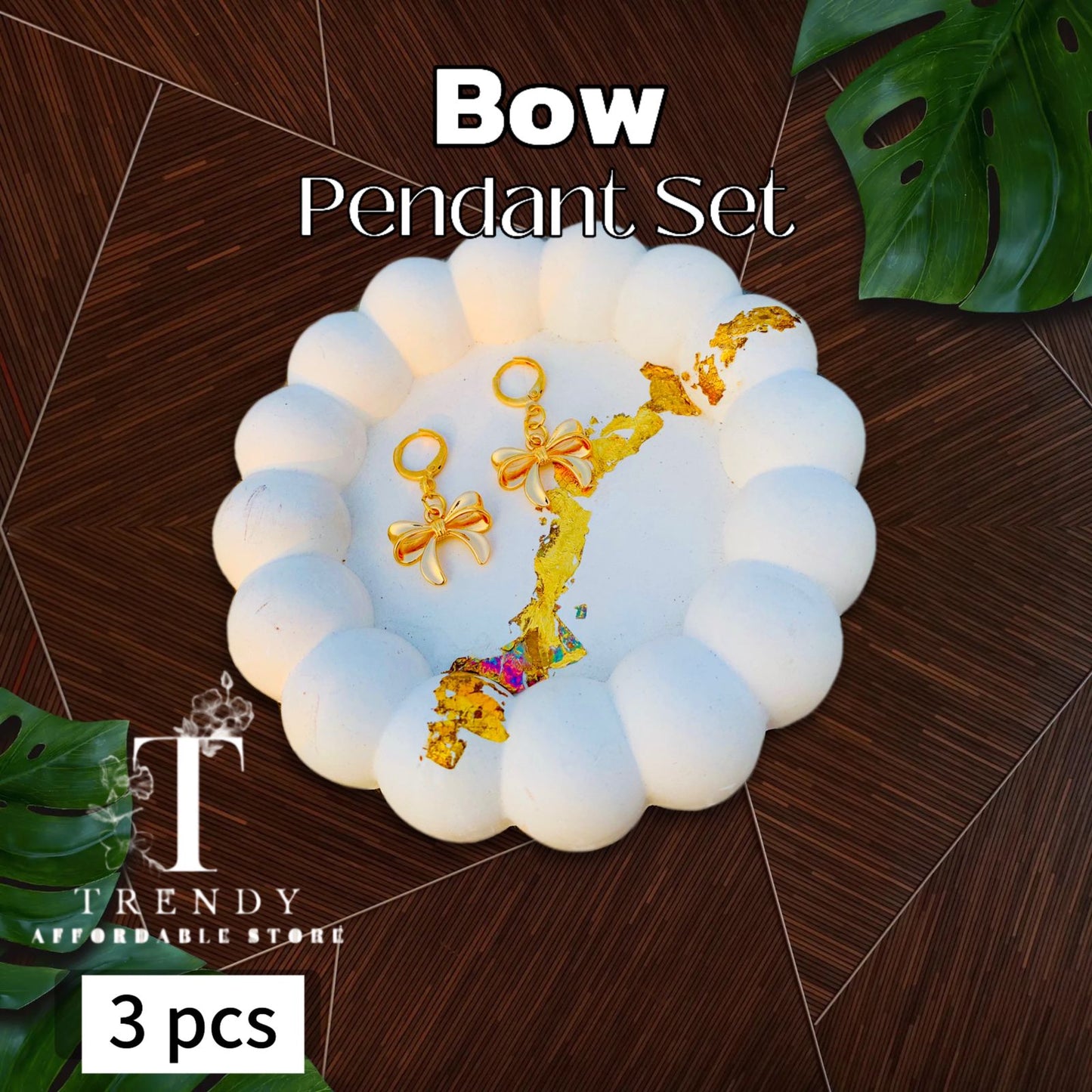 Bow Knot Pendant Set